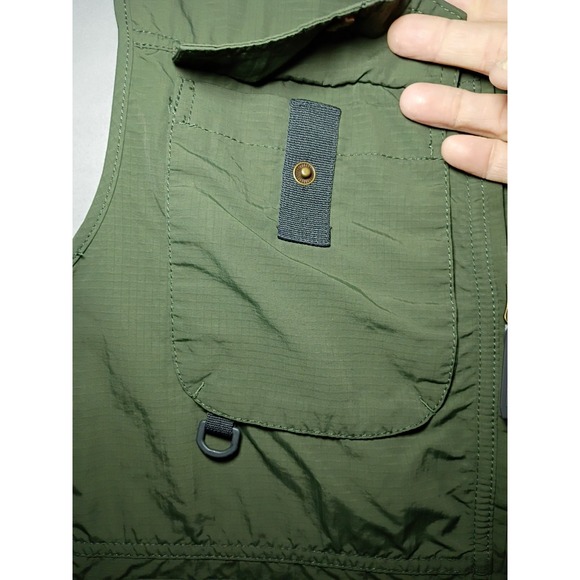Eddie Bauer Travex Vest Mens S Green Outdoor Gorpcore Photography Pockets Hiking - Picture 5 of 9